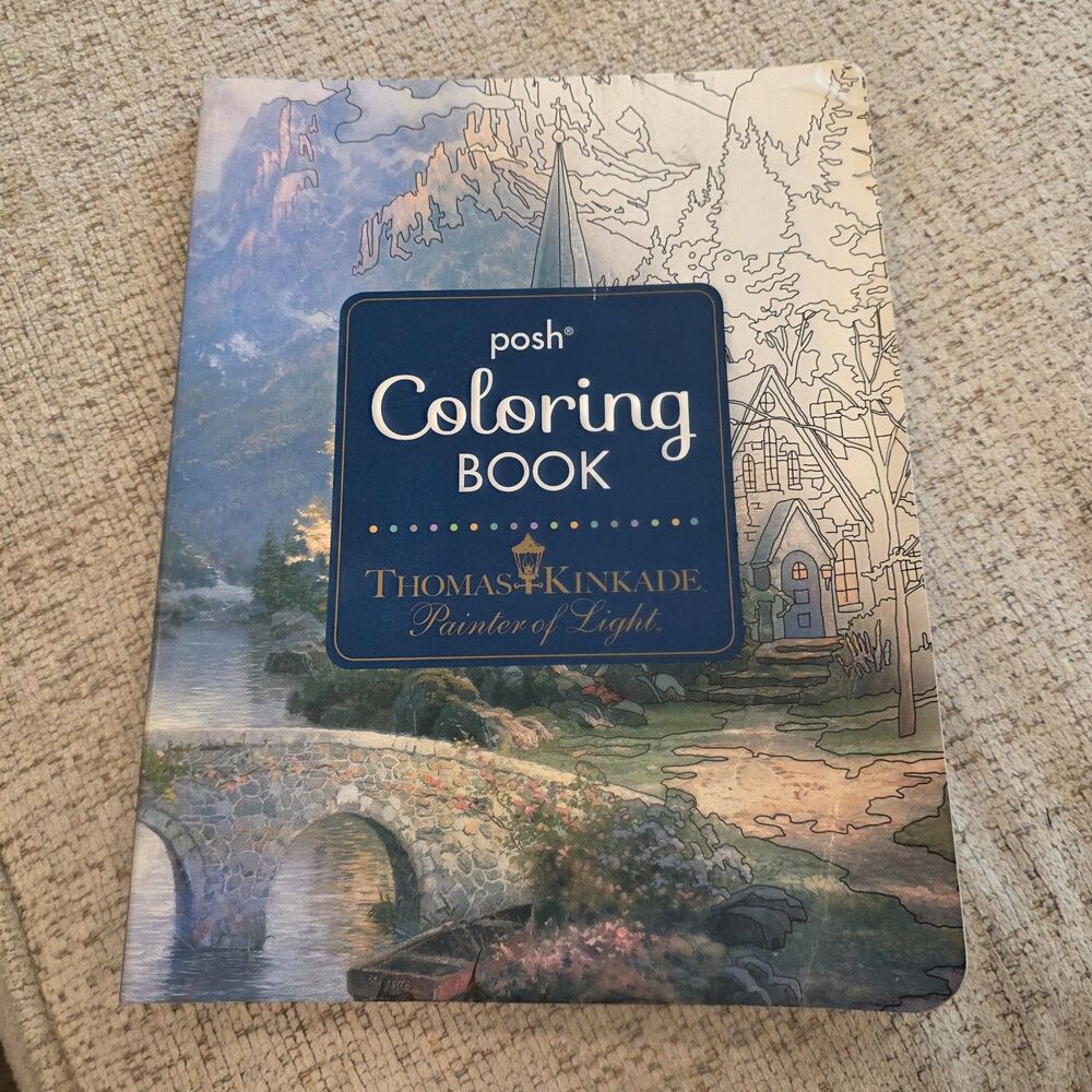 Thomas Kinkade Adukt Coloring Book